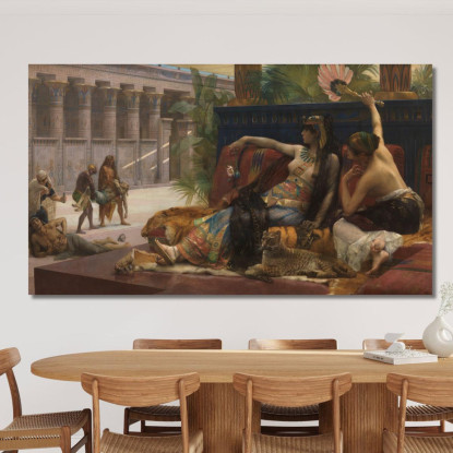 Cleopatra Testa I Veleni Sui Prigionieri Condannati Alexandre Cabanel acb9 quadro stampato su tela
