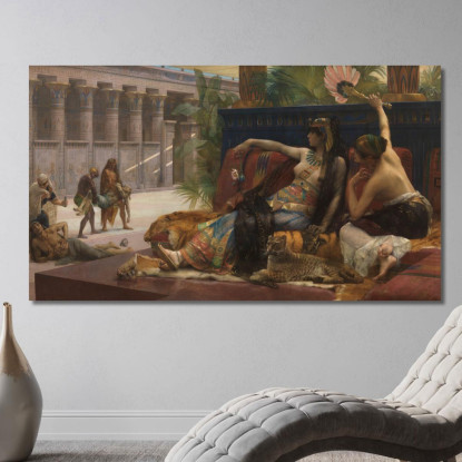 Cleopatra Testa I Veleni Sui Prigionieri Condannati Alexandre Cabanel acb9 quadro stampato su tela