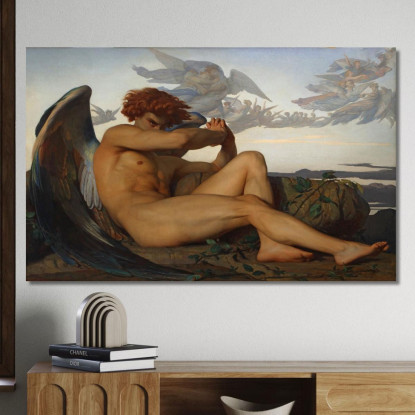 Angelo Della Caduta Alexandre Cabanel acb12 quadro stampato su tela