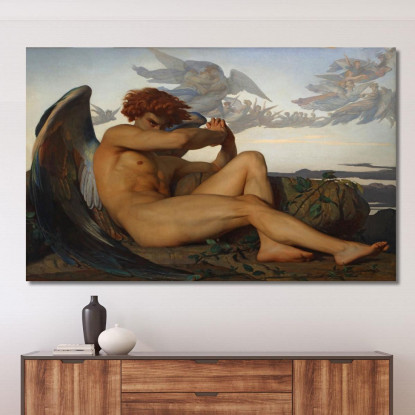 Angelo Della Caduta Alexandre Cabanel acb12 quadro stampato su tela