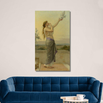 Il Messaggero Dell'Amore Alexandre Cabanel acb18 quadro stampato su tela