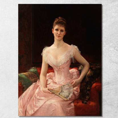 Olivia Peyton Murray Cutting Moglie Di William Bayard Alexandre Cabanel acb23 quadro stampato su tela