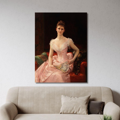 Olivia Peyton Murray Cutting Moglie Di William Bayard Alexandre Cabanel acb23 quadro stampato su tela