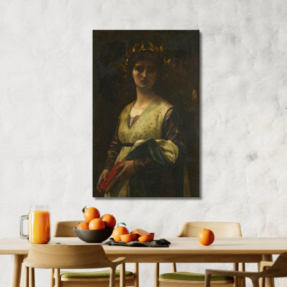 Laura Del Petrarca Alexandre Cabanel acb25 quadro stampato su tela