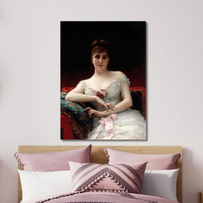Ritratto Di Signora Edouard Hervé Alexandre Cabanel acb29 quadro stampato su tela