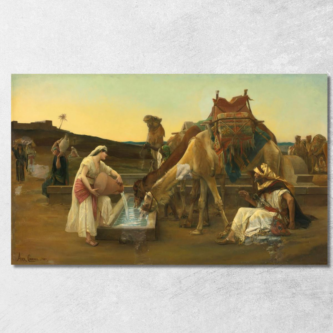 Rebecca Ed Eliezer Alexandre Cabanel acb39 quadro stampato su tela