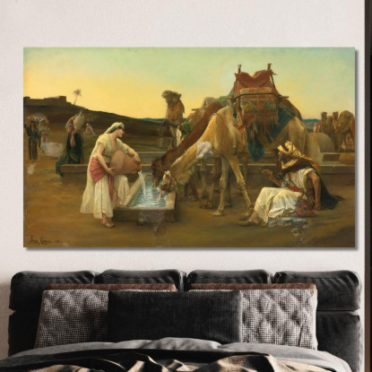 Rebecca Ed Eliezer Alexandre Cabanel acb39 quadro stampato su tela
