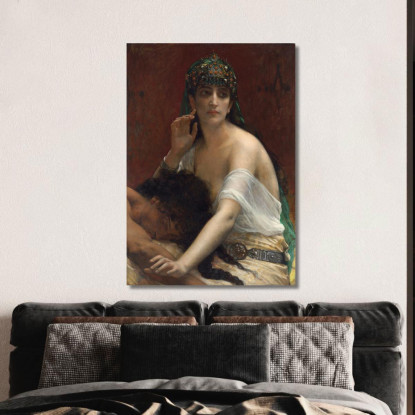 Sansone E Dalila Alexandre Cabanel acb43 quadro stampato su tela