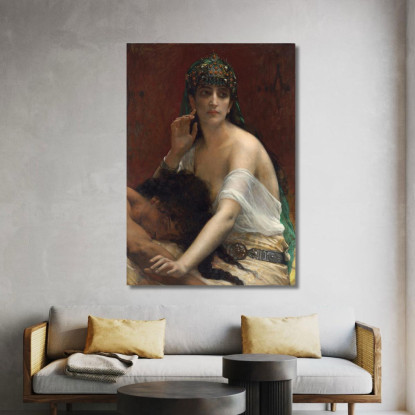 Sansone E Dalila Alexandre Cabanel acb43 quadro stampato su tela