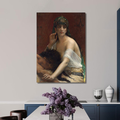 Sansone E Dalila Alexandre Cabanel acb43 quadro stampato su tela