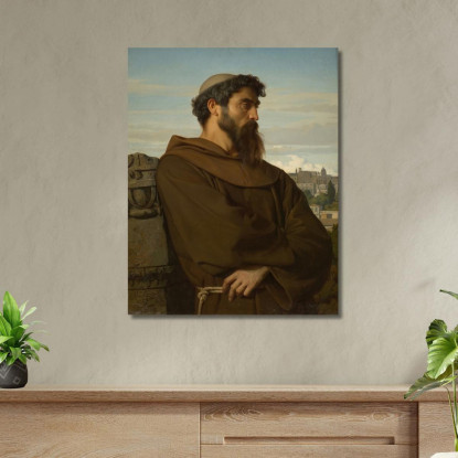 Un Giovane Pensatore Monaco Romano Alexandre Cabanel acb48 quadro stampato su tela