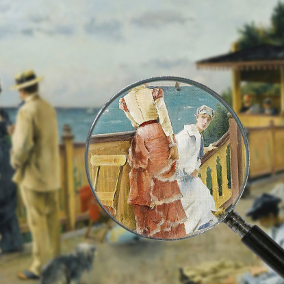 La Villa Des Falaises A Sainte-Adresse Alfred Stevens stal46 quadro stampato su tela