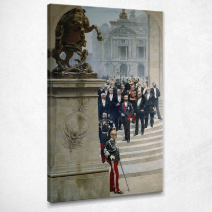 Il Presidente Sadi Carnot Alfred Stevens stal49 quadro stampato su tela