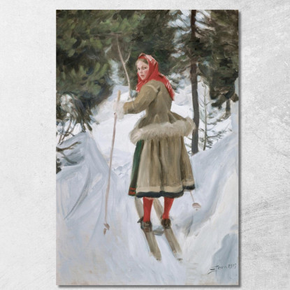 Ragazza Di Mora Anders Zorn azn25 quadro stampato su tela