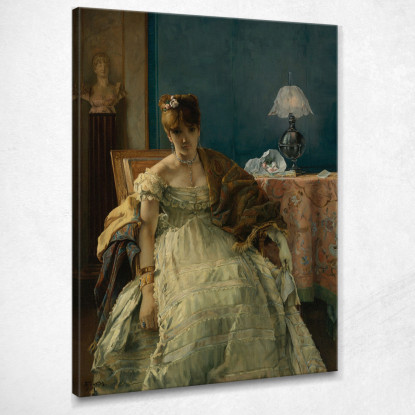 Infelice Alfred Stevens stal52 quadro stampato su tela