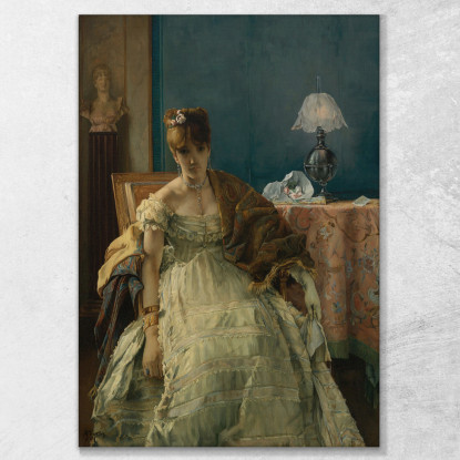 Infelice Alfred Stevens stal52 quadro stampato su tela