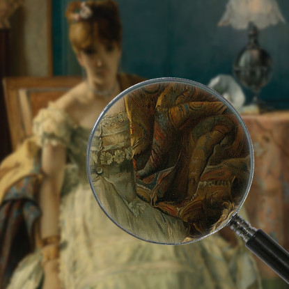 Infelice Alfred Stevens stal52 quadro stampato su tela