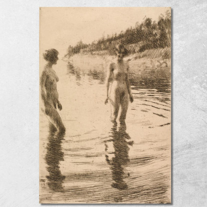 Poco Profondo Anders Zorn azn69 quadro stampato su tela