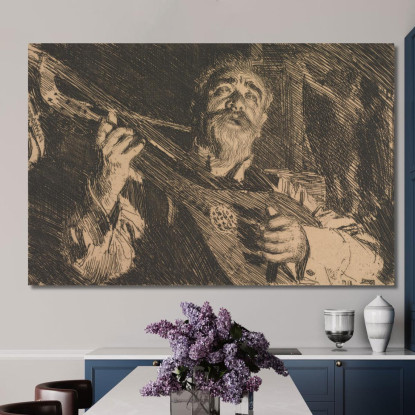 Vic Anders Zorn azn81 quadro stampato su tela