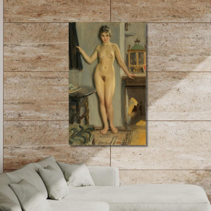 Il Fiume Anders Zorn azn84 quadro stampato su tela