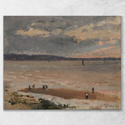 Marina Le Havre Alfred Stevens stal60 quadro stampato su tela