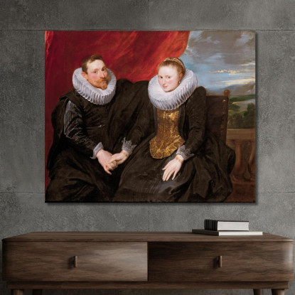 Una Coppia Sposata Anthony van Dyck avd4 quadro stampato su tela