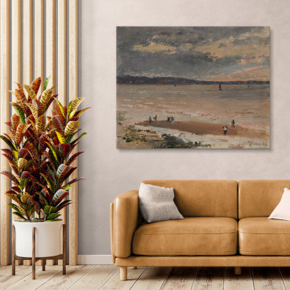 Marina Le Havre Alfred Stevens stal60 quadro stampato su tela