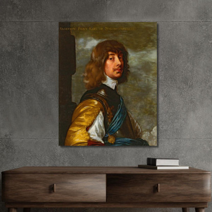 Algernon Percy Decimo Conte Di Northumberland Anthony van Dyck avd9 quadro stampato su tela