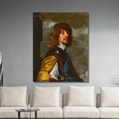 Algernon Percy Decimo Conte Di Northumberland Anthony van Dyck avd9 quadro stampato su tela