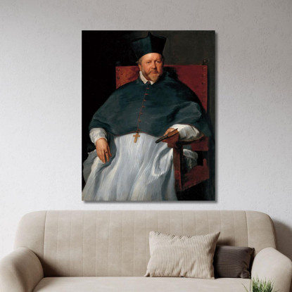 Vescovo Jan Van Malderen Anthony van Dyck avd11 quadro stampato su tela