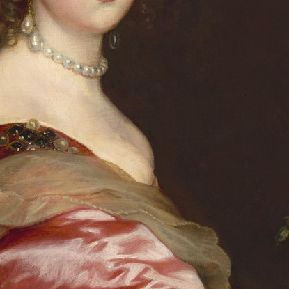 Catherine Howard Lady D'Aubigny Anthony van Dyck avd12 quadro stampato su tela