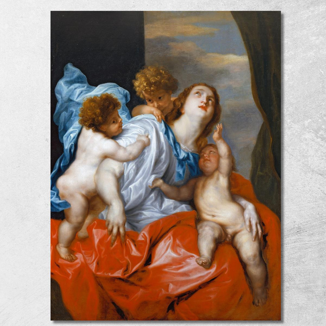 Beneficenza Anthony van Dyck avd14 quadro stampato su tela