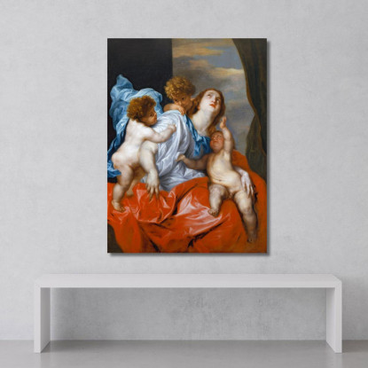 Beneficenza Anthony van Dyck avd14 quadro stampato su tela