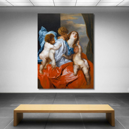 Beneficenza Anthony van Dyck avd14 quadro stampato su tela
