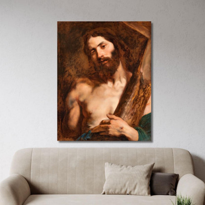Cristo Che Porta La Croce Anthony van Dyck avd18 quadro stampato su tela