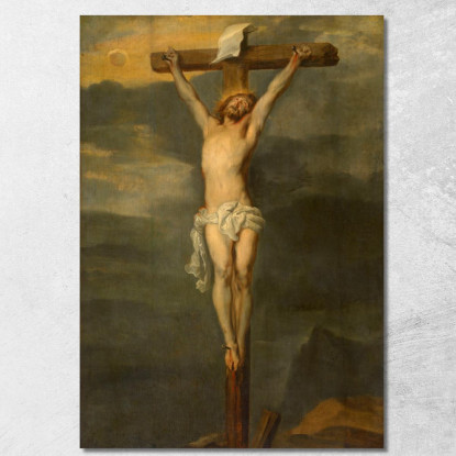 Cristo Sulla Croce Anthony van Dyck avd21 quadro stampato su tela