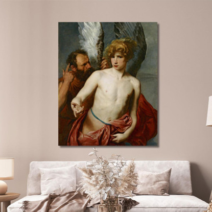 Dedalo E Icaro Anthony van Dyck avd22 quadro stampato su tela