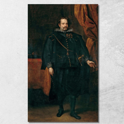 Diego De Mexía Marchese Di Leganés Anthony van Dyck avd23 quadro stampato su tela