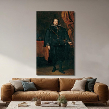 Diego De Mexía Marchese Di Leganés Anthony van Dyck avd23 quadro stampato su tela