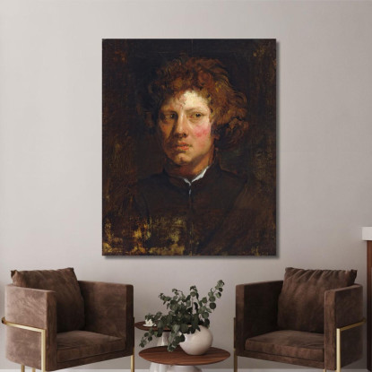 Testa Di Giovane Anthony van Dyck avd31 quadro stampato su tela