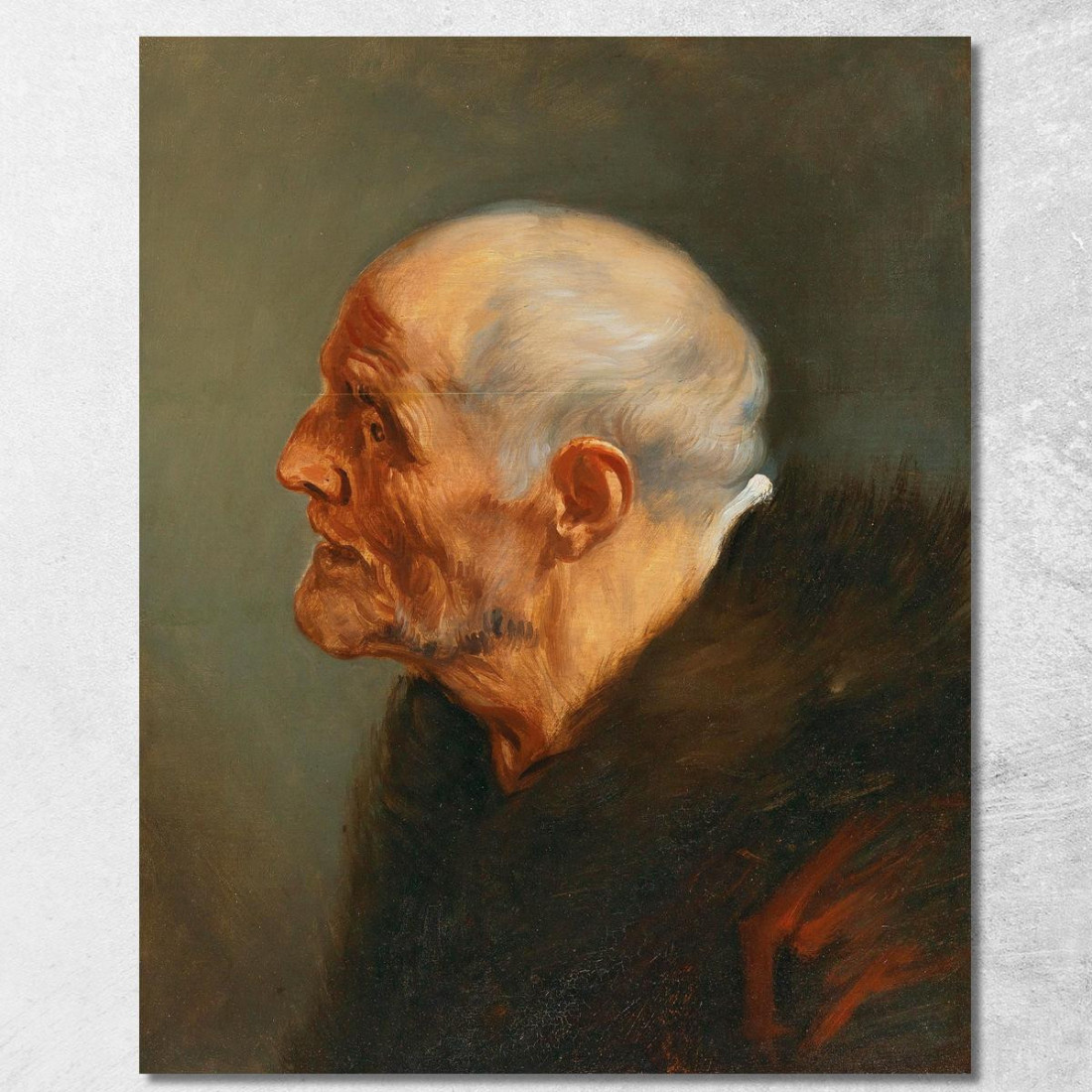 Studio Della Testa Di Un Uomo Barbuto Anthony van Dyck avd33 quadro stampato su tela