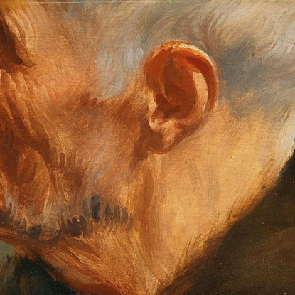 Studio Della Testa Di Un Uomo Barbuto Anthony van Dyck avd33 quadro stampato su tela