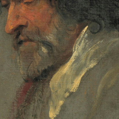 Studio Capo Di Un Uomo Anthony van Dyck avd34 quadro stampato su tela