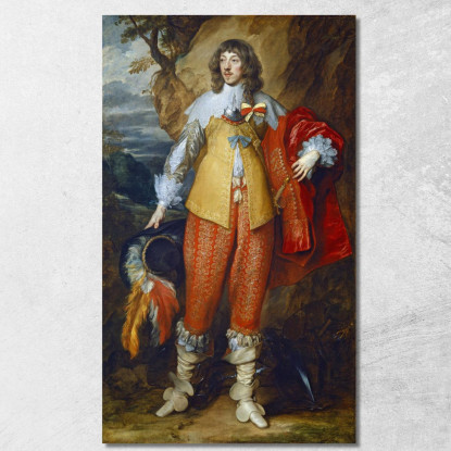 Enrico Ii Di Lorena Anthony van Dyck avd36 quadro stampato su tela