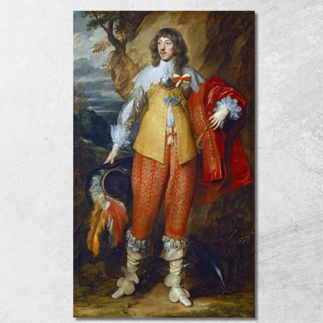 Enrico Ii Di Lorena Anthony van Dyck avd36 quadro stampato su tela