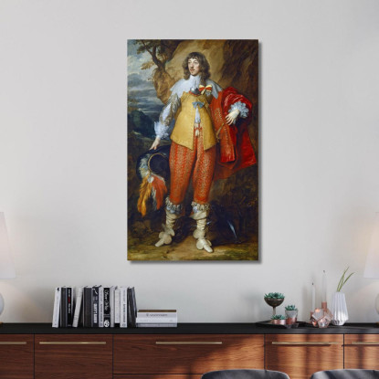Enrico Ii Di Lorena Anthony van Dyck avd36 quadro stampato su tela