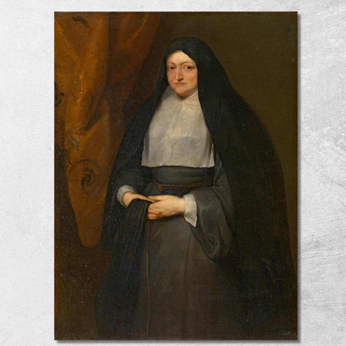 La Neonata Isabella Clara Eugenia Anthony van Dyck avd37 quadro stampato su tela