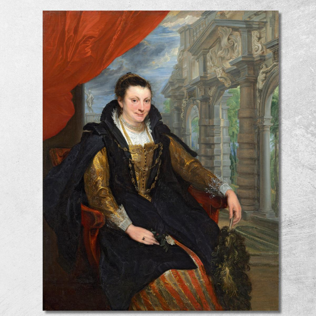 Isabella Brant Anthony van Dyck avd38 quadro stampato su tela