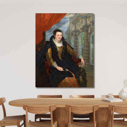 Isabella Brant Anthony van Dyck avd38 quadro stampato su tela