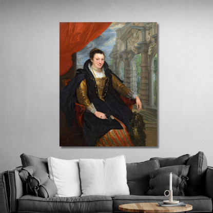 Isabella Brant Anthony van Dyck avd38 quadro stampato su tela